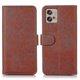 thumbnail image 2 of Funda de piel con textura de vaca para Motorola Moto G32, marrón, 2 of 5