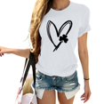 thumbnail image 2 of Pxiakgy Vente Chaude! T-Shirt Trèfle de la Saint-Patrick pour Femmes Chanceux Irlandais Manches Courtes T-Shirt Graphique Trèfle Mode Décontractée Imprimé Amour Col Rond Manches Courtes T-Shirt, 2 of 4