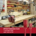 thumbnail image 6 of Hyper Tough 25FT 14AWG 3 Prong Red Extension Cord for Indoor and Outdoor Use, 15 Amps, 6 of 9