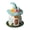 Blue, variant on Ceramic Witch House Halloween Night Light Decorations, Lighted Mini Magical House Statue with Witch's Hat for Table Mantle Home Bedside Holiday Party Decor