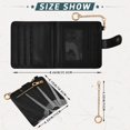 thumbnail image 3 of Small Wallet For Women Bifold Leather Pocket Coin Credit Card Holder With RFID Blocking Black&white Mosaics, 3 of 6