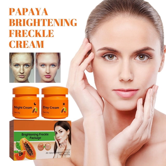 CYC Papaye Taches de Rousseur s'Estompent Taches de Rousseur pour le Visage Sombres Illumine et Hydrate la Peau Matin et Soir
