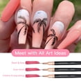 thumbnail image 2 of Set de 5 pinceles liner para nail art Komall, finos y de detalle, 2 of 6