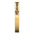 thumbnail image 4 of 0.84 ct Brilliant Princess Cut Simulated Champagne 14k Yellow Gold Stackable Band SZ 5.5, 4 of 6