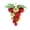 golden,red, variant on Fiaya Women Christmas Ball Simulation Grape String Ball, Christmas Tree Pendant Plastic Ball, Christmas Home Hanging Pendant for Christmas Tree Dress Up (C)