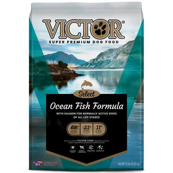 Victor Super Premium Dog Food  15 lbs Ocean Fish & Salmon Dry Dog Food