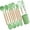 Green, variant on Unseamed Designs Silicone Spatula Set Durable Construction Easy To Cleaning Utensils For Nonstick Cookware Compatibility
