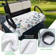thumbnail image 5 of Golf Cart Seat Covers for 2 Seater,Eucalyptus Leaves Microfiber Cart Seat Towel Blanket,Botanical Floral Plants Birds Country Absorbent NonSlip Bench Seats Protector for Golf Course 51"x31", 5 of 9