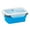 Blue, variant on WEGFTDUOP Foldable Microwave Lunch Box,1Pc Multi-color Food-Grade Silicone Storage Box,Lightweight Portable Outdoor Bento Box,Oven Freezer Safe for Home Bar Hotel Cake Ice Cream Meal Storage