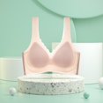 thumbnail image 4 of High Support Bras For Women Adjustable Strap Full Coverage Up Bras Comfortable No Underwire Wireless Bras, Unlined Demi Cup Bras with Lace Trim, Bralette and Underwear Matching Sets, 4 of 4