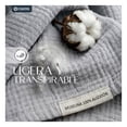 thumbnail image 2 of Manta Muselina King Size 100% Algodón Esquimal Ideal para Cama, Sofá y Decoración (Gris), 2 of 7