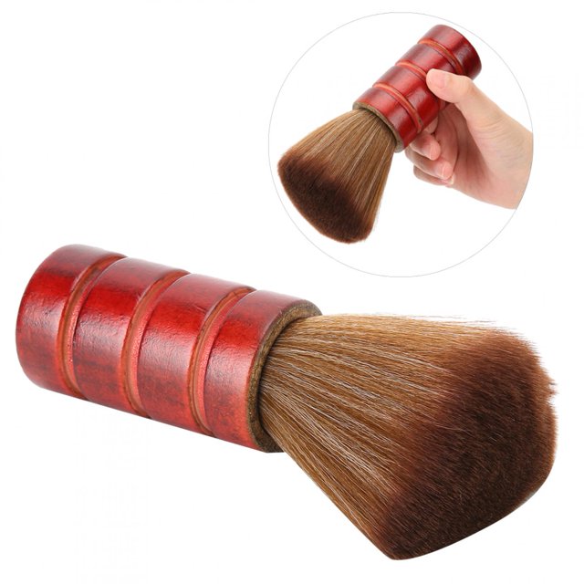 Fugacal Cepillo para depilación de cuello, cepillo para polvo de pelo, cepillo de limpieza especial para peinar el cabello, salón de barbería, corte de cabello Fugacal No se aplica