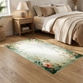 thumbnail image 2 of ODIKA 5'x7' Ultra-Soft Area Rug, Circular Watercolor Botanical Vintage Impressionist Field Round None Washable, Bare feet friendly, Silk-Touch for Bedroom Home office, 2 of 7