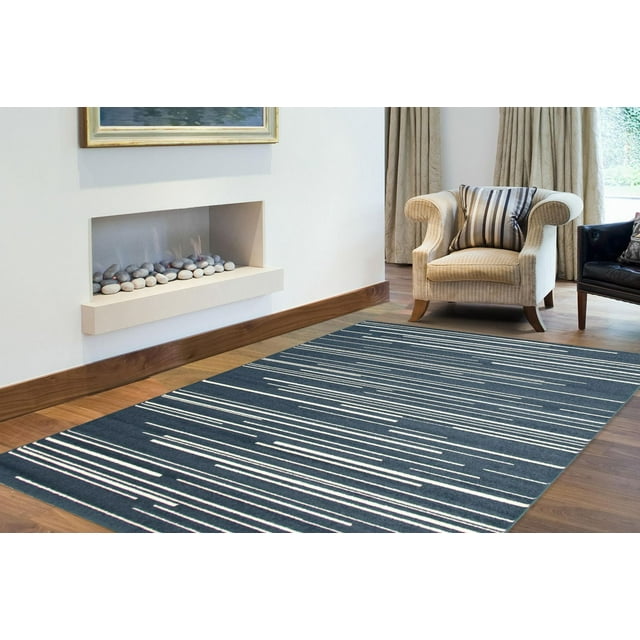 Tapis d'Interieur ECARPET Rayé, Moderne de Style Minimaliste Collection Fika