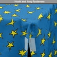 thumbnail image 4 of Stars Dog Crate Cover, Repetitive Cool Tone Sky Elements Night Cartoon Pop Art Inspired Illustration, Easy to Use Pet Kennel Cover Small Dogs Puppies Kittens, 7 Sizes, Yellow Sea Blue, by Ambesonne, 4 of 6