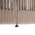 thumbnail image 5 of Christopher Knight Home 15" Round Side Table, Acacia Wood Top with Rope & Iron Base, Beige, 5 of 8