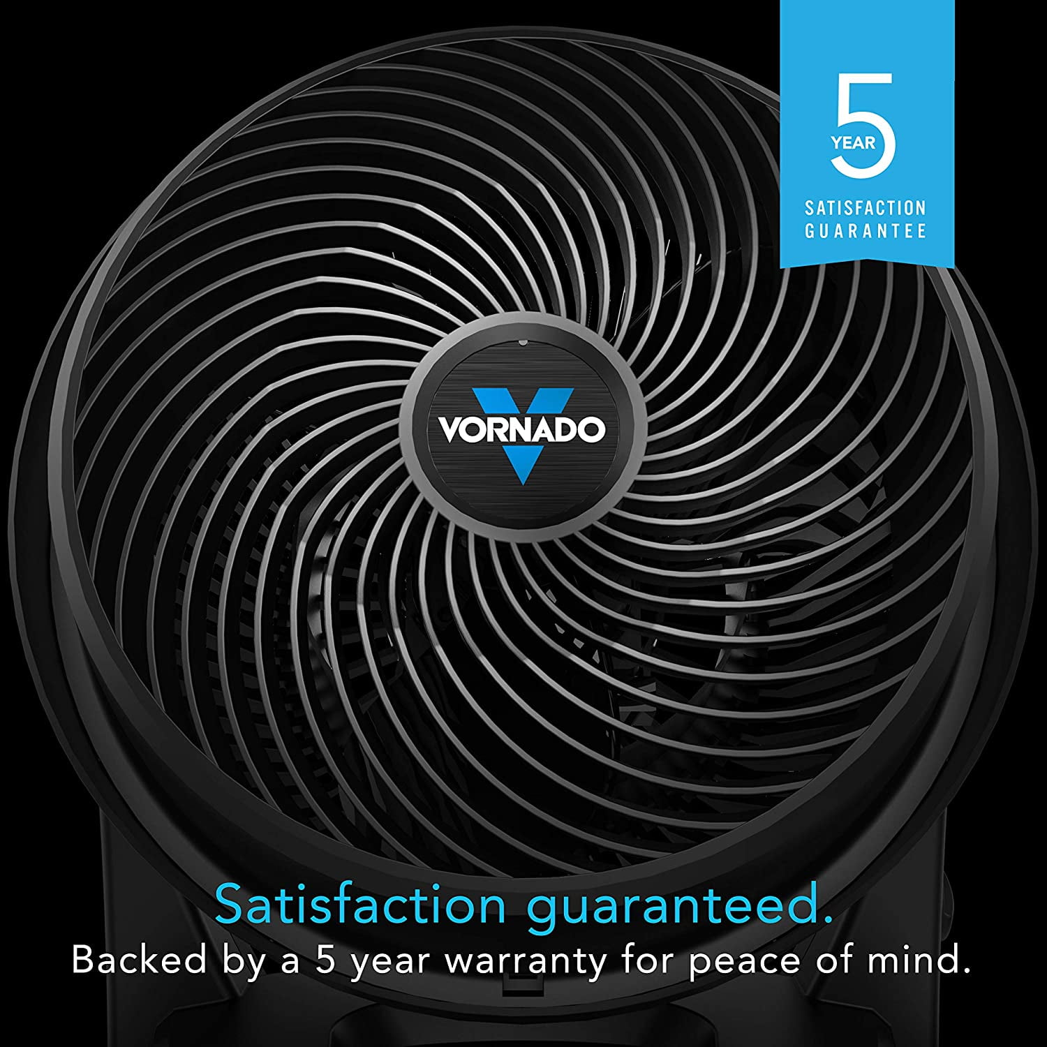 Vornado 630 Whole Room Fan, Mid-Size, Air Circulator, 3 Speeds, Black -  Walmart.com