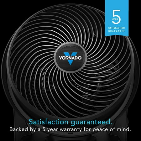 Vornado 630 Mid-Size Whole Room Air Circulator Fan for Home, 3 Speeds, Adjustable Tilt, Removable Grill, 9 Inch, Quiet Fan for Bedroom