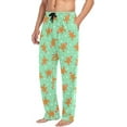 thumbnail image 5 of HPINK-T Cute Christmas Gingerbread Man Print Men's Cotton Pajama Pants Soft Comfy Sleep & Lounge Pants Pjs Bottoms with Pockets, 5 of 7