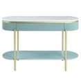 thumbnail image 2 of Bowery Hill Contemporary Wood 1-Drawer Console Table in Green, 2 of 10