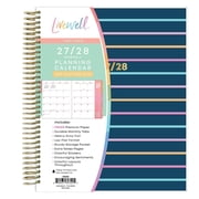 Blue Sky Livewell 24-Month 2027 Monthly Planner Calendar, January 2027 - December 2028, 7" x 9", Flexible Cover, Durable Twin Wire Binding, Colorful Pages, Storage Pocket, Includes Stickers, Lindana