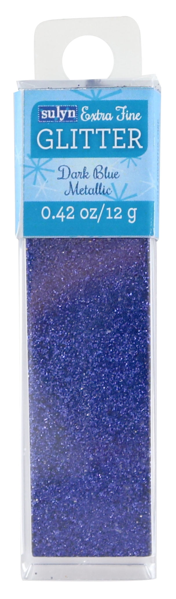 Sulyn Extra Fine Glitter for Crafts, Dark Blue Metallic, .42 oz