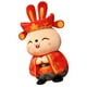 thumbnail image 2 of KAKOWELY Muñeco de mascota de conejo de peluche adorable muñeco de conejito del zodiaco adorno de muñeca de Año Nuevo, 2 of 4