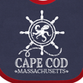 thumbnail image 4 of Inktastic Cape Cod Massachusetts Nautical Boys or Girls Baby Bib, 4 of 4
