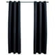 thumbnail image 2 of Cortinas opacas VidaXL, tela negra duradera que bloquea la luz, 2 of 7