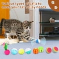 thumbnail image 6 of 25-Piece Cat Toys Kit with Rainbow Tunnel - Interactive Cat Toy Bundle for Indoor Cats,Kitten Playtime Variety Set Includes Feather Teaser,Springs,Balls,Mice & Noise Toys, 6 of 7
