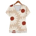 thumbnail image 6 of Dyfzdhu 250th Anniversary Usa Shirt T Shirts For Women Fashion Daily Casual V Neck Short Sleeve Tops Loose, 6 of 7