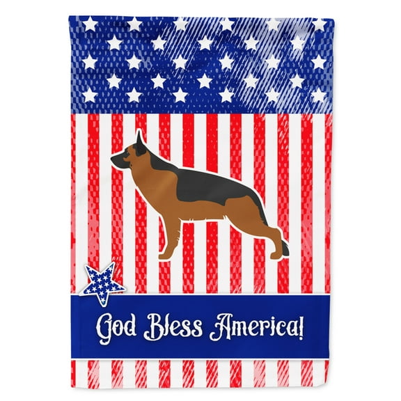 Carolines Treasures BB3324GF USA Patriotic German Shepherd Flag Garden Size  Small multicolor