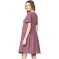 thumbnail image 4 of SURJDE Robe de Maternité Formelle pour Femme avec Plis à l'Avant et à l'Arrière, 4 of 6