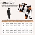 thumbnail image 4 of Honeii Halloween Ghosts And Pumpkins Print Women's Pajama Sets Long Sleeve Button Down Sleepwear Nightwear Soft Pjs Lounge Sets 2PCS-Large, 4 of 7