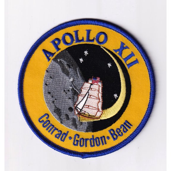 Apollo 12 Patch Hook and Loop, 4"