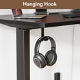 thumbnail image 3 of Satifur Electric Standing Desk 63'' x 27.5'', Ergonomic Computer Desk with Memory Preset, Height Adjustable Sit Stand Desk with Hooks & Storage, Black, 3 of 10