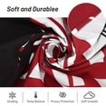 thumbnail image 3 of Red Black Grey Kitchen Curtains Set 3 Piece for Windows Curtains Valance and Tier Set 36 Inch Modern Rod Pocket Short Tier Curtain for Bathroom Abstract Cafe Curtains for Living Room Windows, 3 of 6