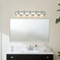 thumbnail image 2 of 5339TZS Kichler Lighting 5 Light Bath Vanity Approved for Damp Locations - with Traditional inspirations - 8 inches tall by 36 inches wide-Tannery, 2 of 3