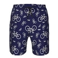 thumbnail image 4 of Yiaed Bicycle1 Print Men's Swim Trunks with Lining Quick Dry Sports Shorts Beach Shorts Boardshorts-XX-Large, 4 of 5