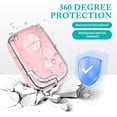 thumbnail image 5 of Key Fob Cover Compatible with Lexus RX350 RX450 GX460 LX570 CT200h ES350 GS300 GS430 GS450h GS460 IS250 IS350 LS460 2009-2015 Keychain Case Holder Protector,Silver/Pink, 5 of 6