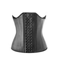 thumbnail image 7 of Baqcunre Waist Trainer Corset Waist Belt Latex Support Chest 25 Bone Rubber Corset Belt Steel Bone Extender Shapewear Tummy Control Corset Belt Belts For Women,Women'S Shapewear,Black,2XL, 7 of 7