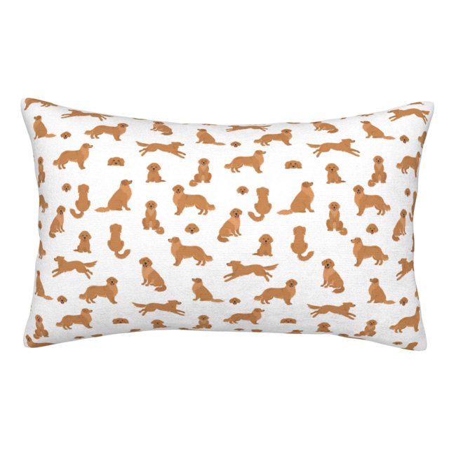 KLL Labrador Retriever Housses de Coussin pour Chien Fermeture Enveloppe, Super Douce et Confortable Housse de Coussin en Polaire Pelucheuse-16"x24 Pouces