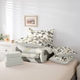 thumbnail image 6 of meiyoeat Rustic Camouflage 7-Piece King Bedding For Kids,Retro Farmhouse Camouflage Hunting King Bed in a Bag For Men,Light Gray Reversible, 6 of 7