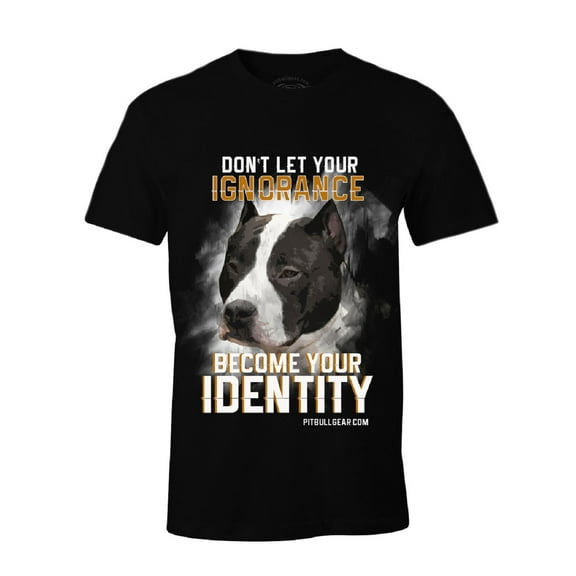 Don't Let Your Ignorance Become Your Identity Men's Pit Bull T-Shirt, Pit Bull Gift