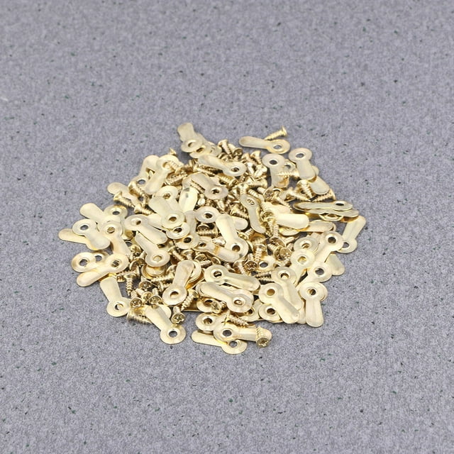 NUOLUX 200Ud Tornillos Dorados Para Marco Clavos Metálicos Accesorios Para Marco Fácil Instalación