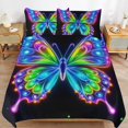 thumbnail image 4 of Dreamy Purple Butterfly Pattern (83)-1 Bedding Set Duvet Cover Couple Bedclothes Pillowcase Customized Home Textiles Bed Set for Queen Size, 4 of 6