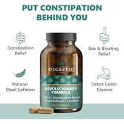 Digestic Digestive Support Capsules, Herbal Blend for Gut Health & Regularity Support, Daily Wellness Supplement, 60 Count