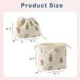 thumbnail image 2 of Soda Candy Makeup Bag Cotton Quilted Drawstring Cosmetic Bag with Canvas Coquette Aesthetic Cute Travel Toiletry Bag Travel Make Up Organizer Bag Drawstring Gift Bag for Women, 2 of 10
