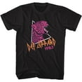 thumbnail image 1 of Def Leppard Pink Leopard Black Adult T-Shirt 3Xlt, 1 of 2