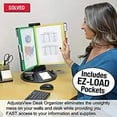 thumbnail image 4 of Ultimate Office AdjustaView 10-Pocket Desk Reference Organizer with Supplies Storage Base and EZ-Load Pockets to Hold 20 Sheets of Paper, Includes Fast Find Indexing Tabs (Colored Pockets), 4 of 7
